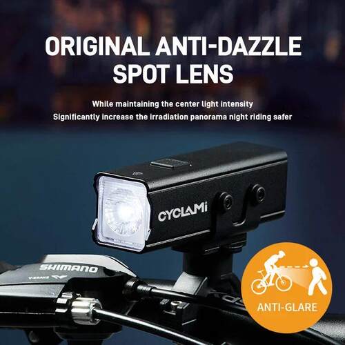 CYCLAMI 1000LM Bike Light Front Lamp Type-C Rechargeable LED