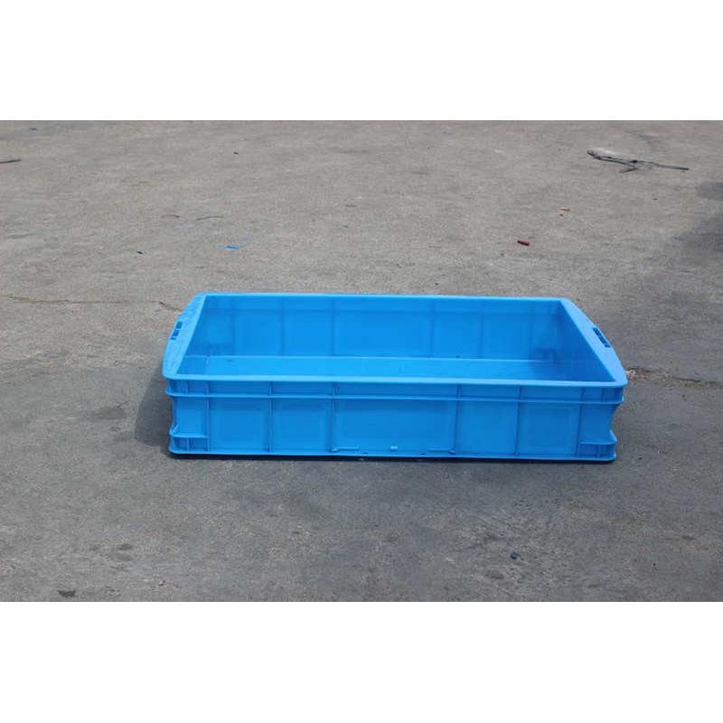 575-105塑料周转箱640-140筐食品箱子面包托盘浅盘收纳盒子长方形
