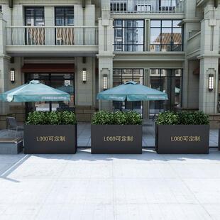 户外箱外摆商业街售楼部广花隔断方ZPA形花盆长花架子园艺场花坛