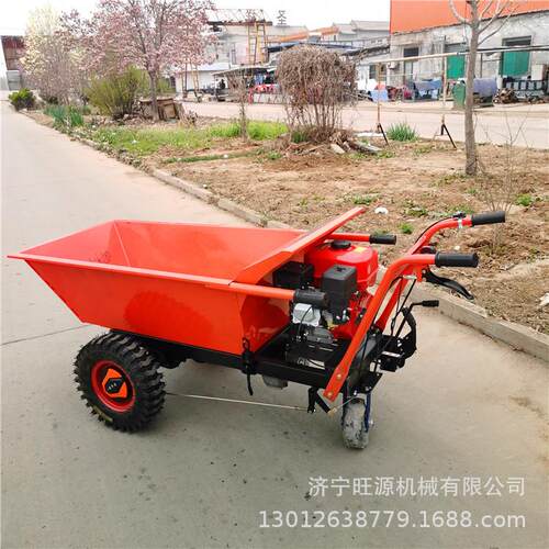 山地高坡汽油手推车 建筑材料汽油手推车 汽油助力翻斗车