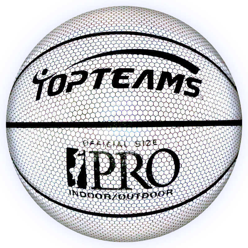 全息闪光反光篮球7号 发光夜光篮球 网红篮球厂家直销