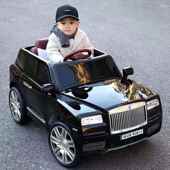 高档斯莱斯库里劳南童电动汽车男女孩遥野控玩儿具车越车可坐人四