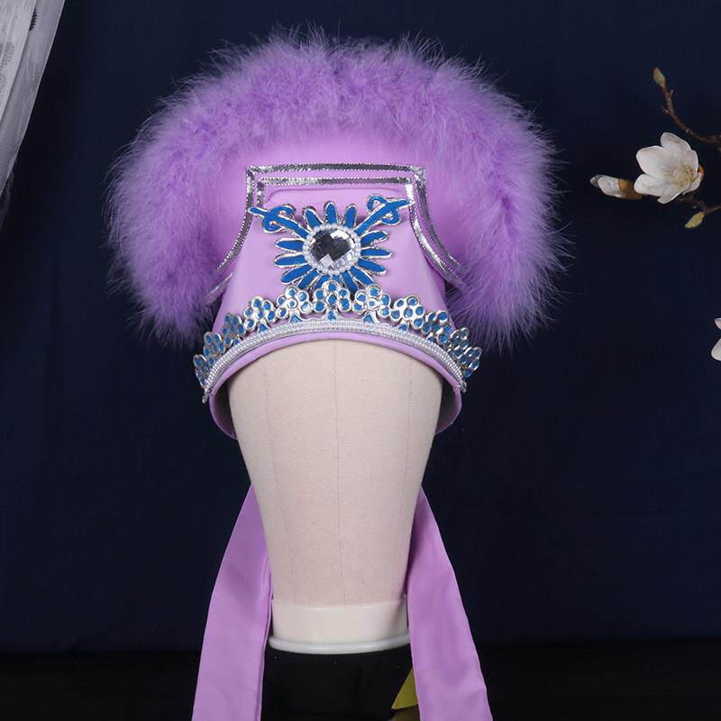 越剧黄梅戏曲头盔帽子古装演出小生帽白蛇传许仙巾莆仙婺剧鸭尾巾