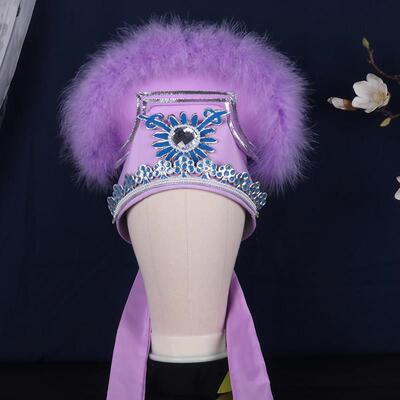 越剧黄梅戏曲头盔帽子古装演出小生帽白蛇传许仙巾莆仙婺剧鸭尾巾