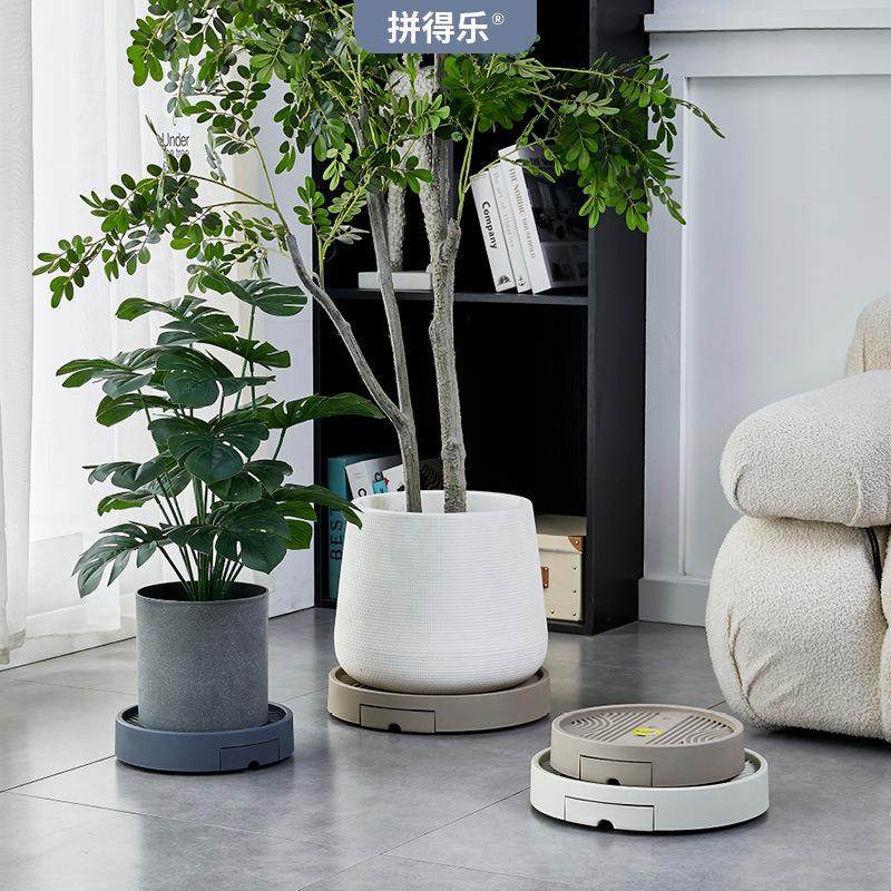 花盆托盘底座可移动带万向轮植物透气加厚塑料接水底盘高承重神器,家居饰品,花盆,淘宝优惠券,粉丝福利购,淘宝优惠卷