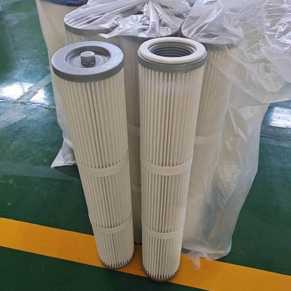 工程潜孔钻机吸尘集尘箱滤芯旋转内螺纹空气粉尘滤芯除尘滤芯滤筒