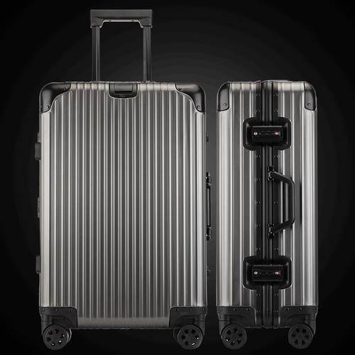 高档R家代工无标高档全向铝镁合金行李拉箱万轮箱男女杆20寸可登