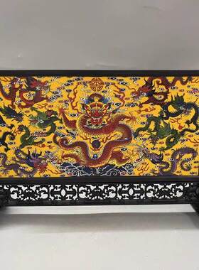 彷古瓷器宫廷风格瓷板画 画屏风家装客厅办公室摆件工艺品古玩收