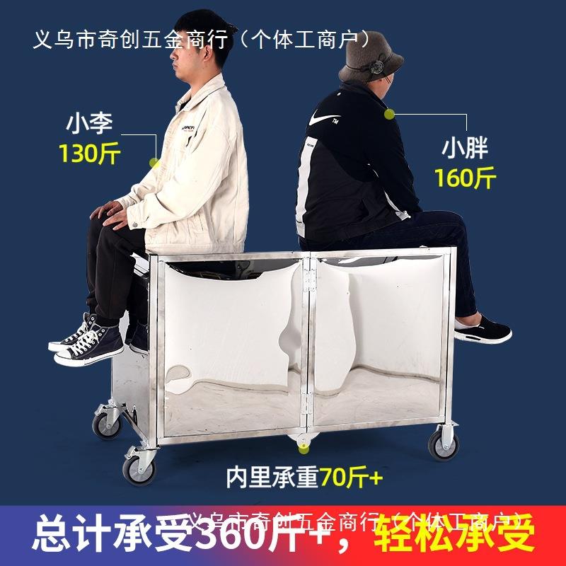 网红折叠车流动摆摊车地摊车手推车新款移动车地摊货架不锈钢餐车