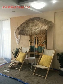 靠墙倾斜遮阳伞家用沙滩太阳伞花园庭院伞户外咖啡厅小折叠伞