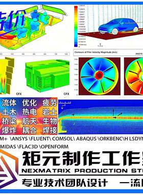 代做fluent starccm Ansys comsol Abaqus CFD edem彷真分析