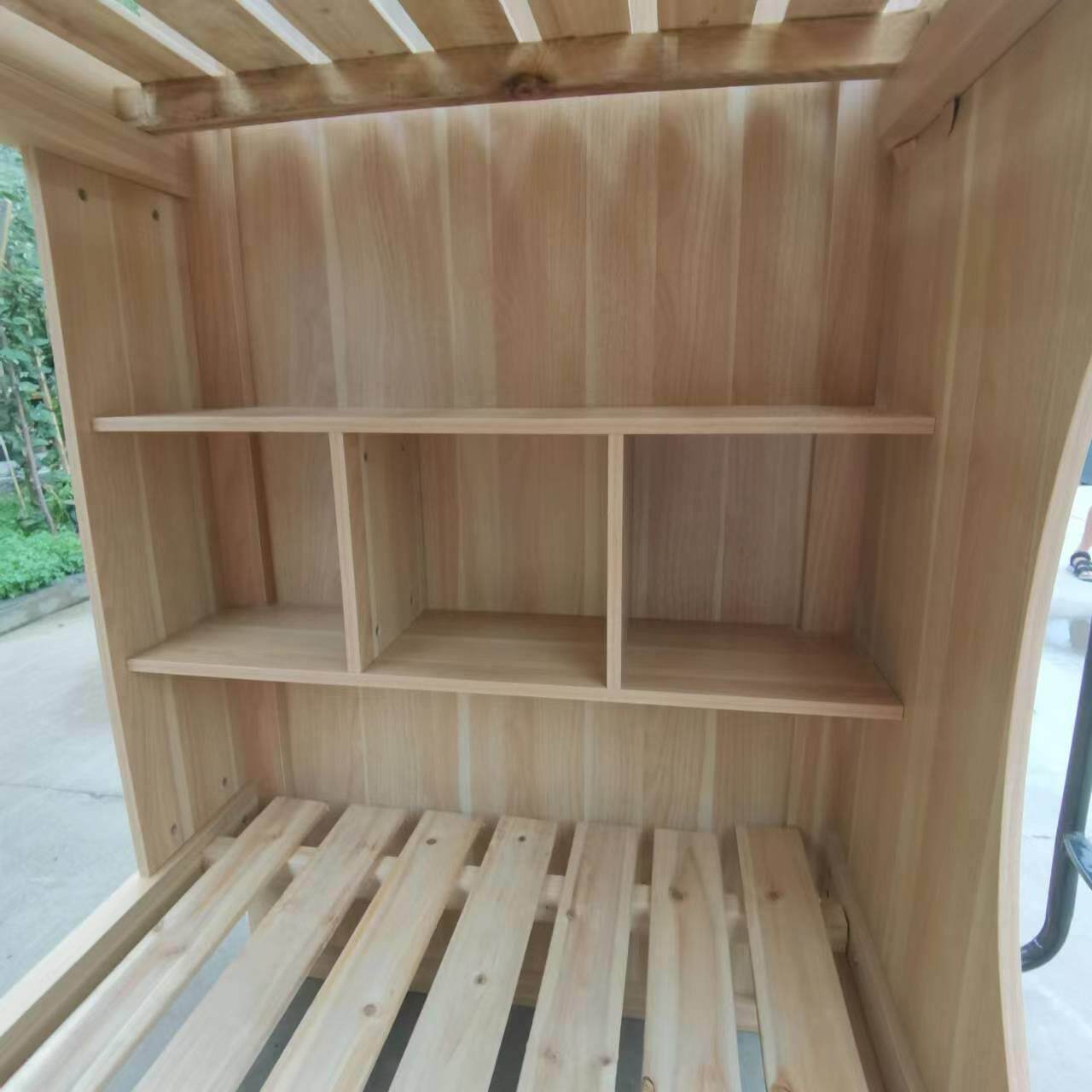 新品热销学生舍太空舱床双全板式上公下床实木床板层CS-02033床寓