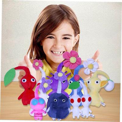 Pikmin Plush Toy Cartoon Game Plushie Olimar Flower Bud Leaf