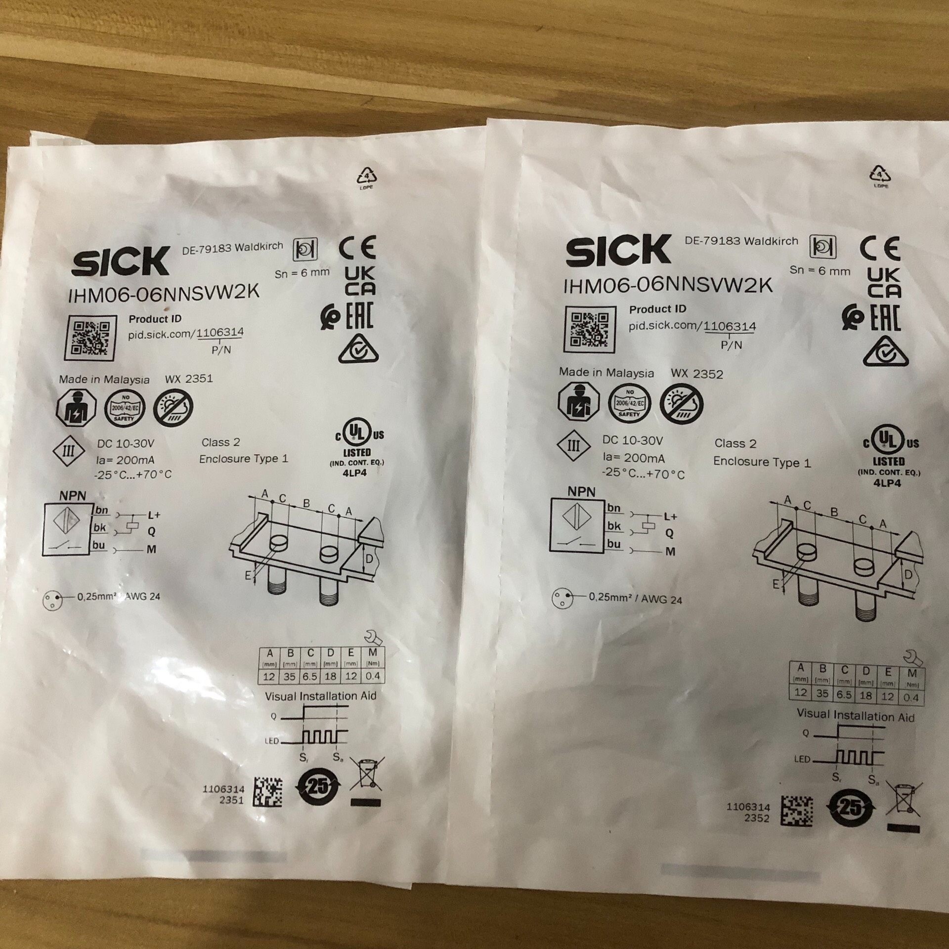全新包装德国SICK西克IHM06-06NNSVW2K货号1