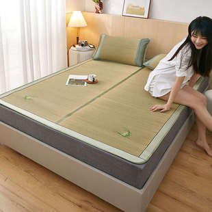 夏季草席老式凉席天然蔺草编芦苇席折叠儿童藤席学生宿舍单人席子