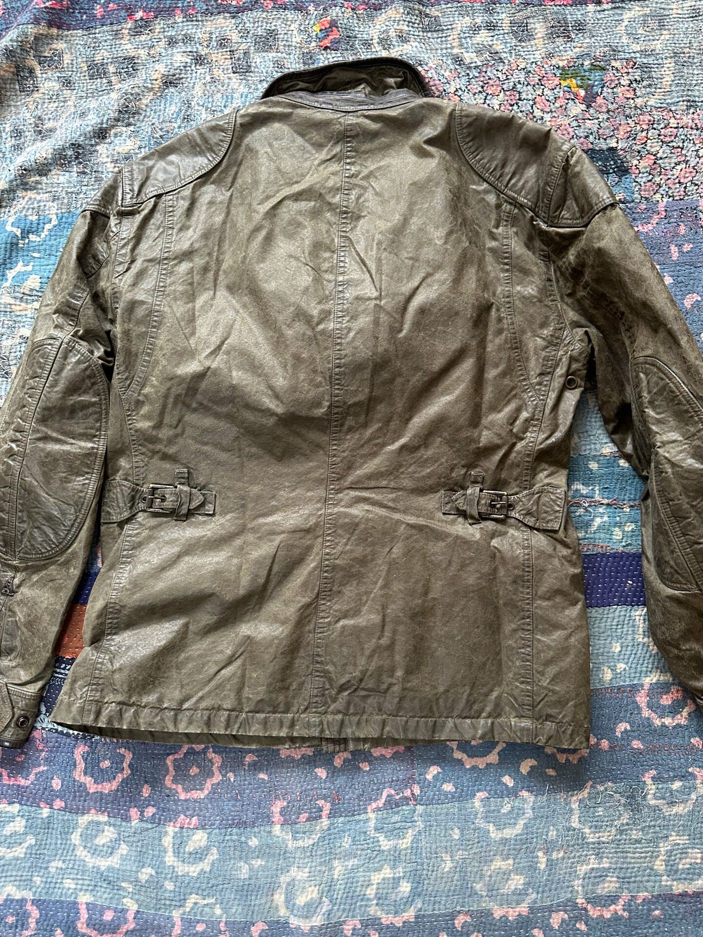 RRL Oiled Wax Motorcycle Jacket — front