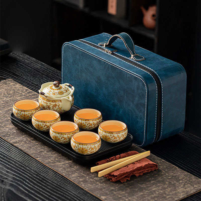 露营茶具手户外便携式汝窑高端旅行旅紫藤花壶logo茶具套装抓行装,餐饮具,旅行茶具,淘宝优惠券,粉丝福利购,淘宝优惠卷