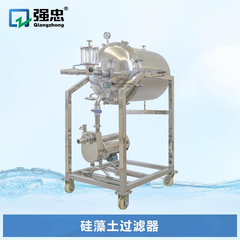 圆盘式硅藻土过滤器白酒催陈机红酒过滤机卫生级不锈钢葡萄酒酿造