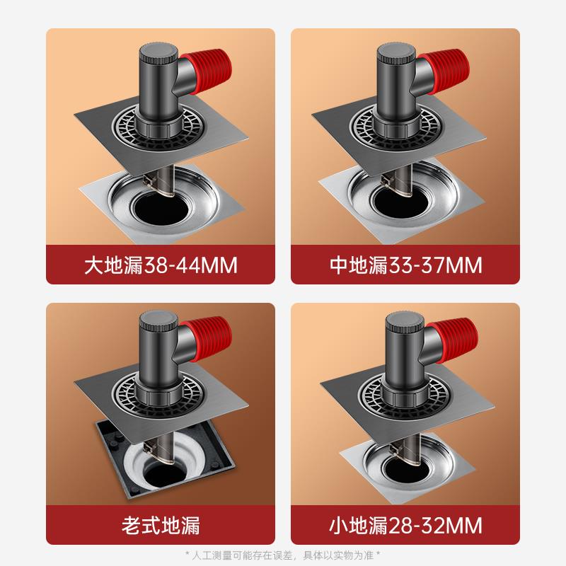洗衣机排水管地漏接头阳台下水管道分流器一分二防反水专用三头通