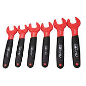 台湾耐压柄24mm扳手钒扳手电工绝缘钢开口套装 电工1000v 开拓8铬