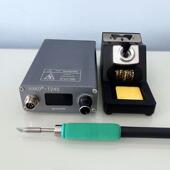 哈德彩屏245焊锡站数字显示恒温电烙铁加热快大功率可调大屏幕