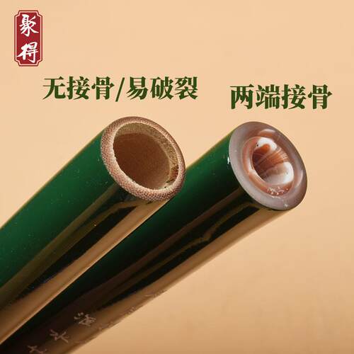 新款古风笛子一节竹绿竹笛淮水亭横笛初学者乐器人儿童新手成入拍
