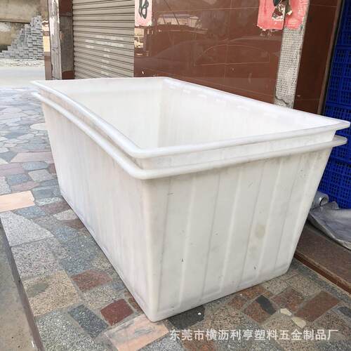 供应湖南420L长方形塑胶方箱 水产养殖箱 立式滚塑塑胶水塔
