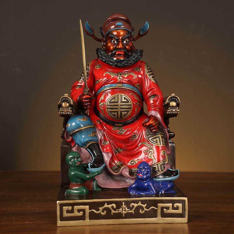 铜钟馗摆件天师钟馗神像铜像魁星点斗书房客厅家用大号