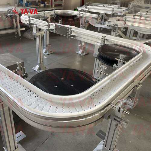 塑料链板生产设备 厂家供应 柔性输送机 柔性链板线 S型板链线