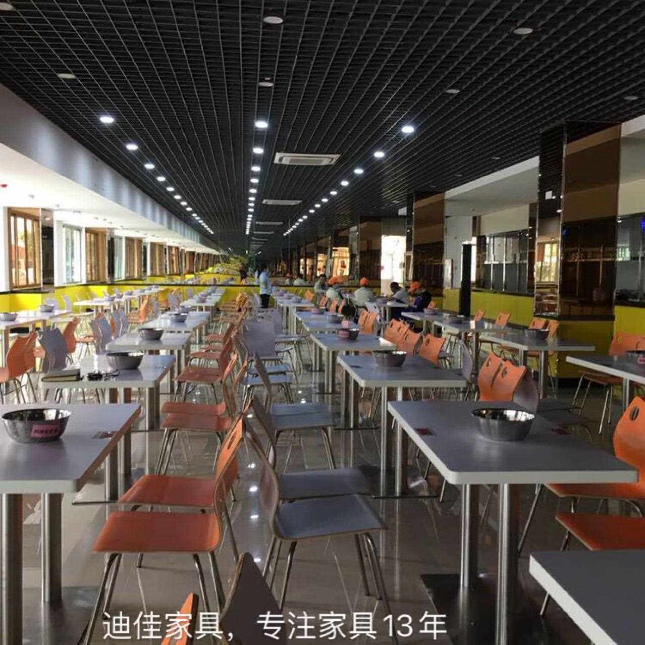 新款直销广东东莞餐桌椅防火板员工食堂餐桌椅奶茶店桌椅学校饭堂