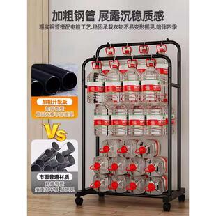 简易衣帽架双杆式 晾衣架落地室内房间挂衣架子家用卧室衣服收纳架