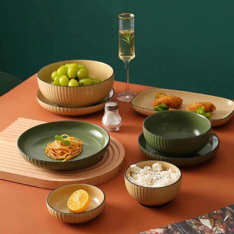 碗盘子高颜值餐具套装碟盘陶瓷家用创意一整套全套大家庭装ins风,餐饮具,餐具瓷器套装,淘宝优惠券,粉丝福利购,淘宝优惠卷