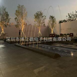 波光跳泉喷泉音乐程控喷泉水下波光喷头弧线喷泉广场公园景区水景