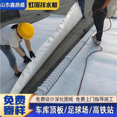 车库虹吸排水系统虹吸排水板高分子防护排水异形片虹吸式排水板