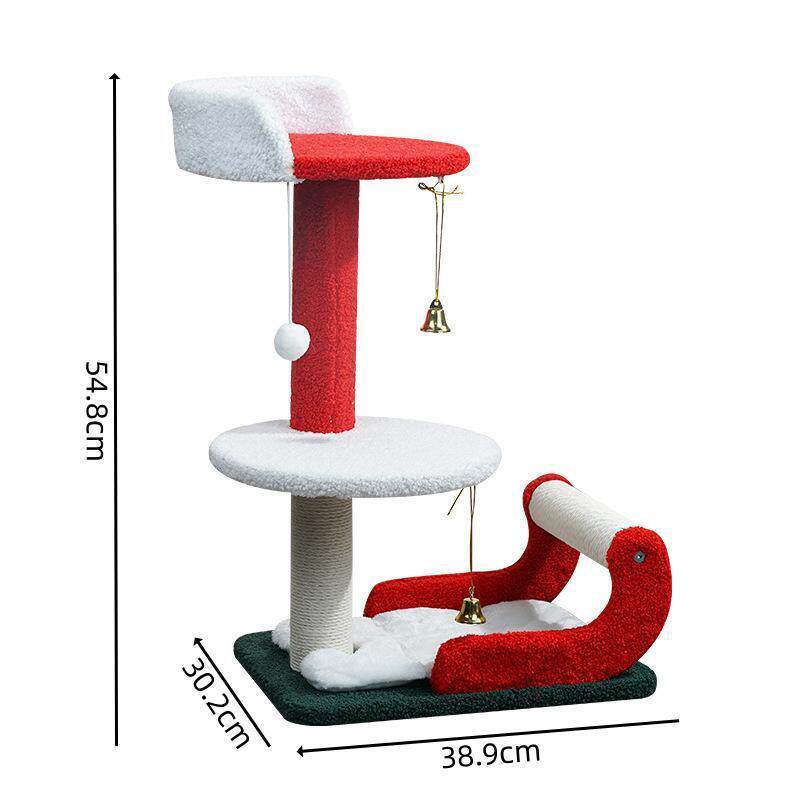 高档圣诞雪猫架礼盒猫窝猫树屋一猫架猫咪剑麻橇猫抓体柱滑雪爬爬,宠物/宠物食品及用品,猫窝/屋/帐篷/沙发,淘宝优惠券,粉丝福利购,淘宝优惠卷