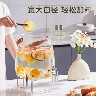 家用冷水壶带水龙头冰箱高端大容量凉白开果汁饮料凉水壶批发 夏季