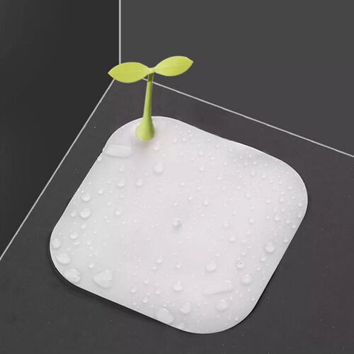 Cute little bean sprout shaped drain cover for bathroom floo