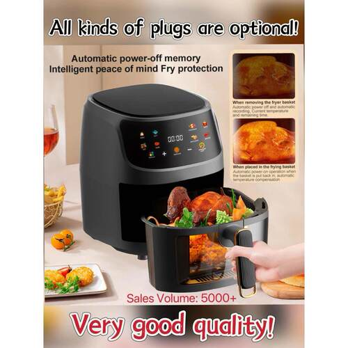 8LEnglish button air fryer oven Multifunctional No lampblack