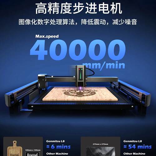 厂家直销L8激光雕刻机大面积40瓦切割机