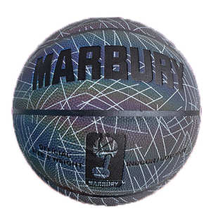 纹马布里7篮球夜光号红蜘蛛变色反光网发光条纹篮球