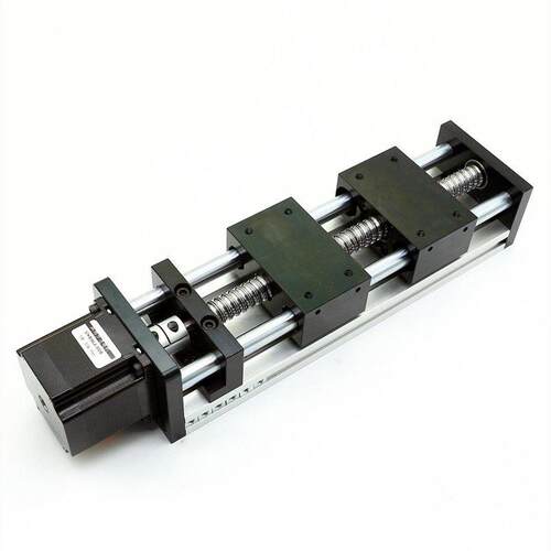 滑台模组正反牙滚珠丝杠双向双滑块精密直线 线导轨步进马达移动