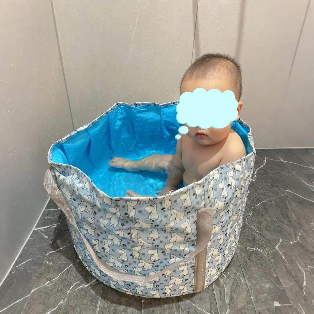 儿童洗澡盆免安装可折叠外出旅行可携式游泳泡澡桶家用宝宝沐浴桶