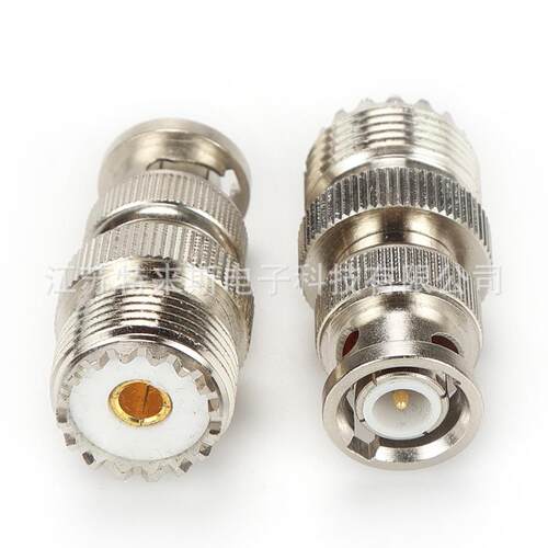 全铜UHF/BNC-KJ  BNC公头Q9转UHF母头 SL16转BNC  射频同轴连接器