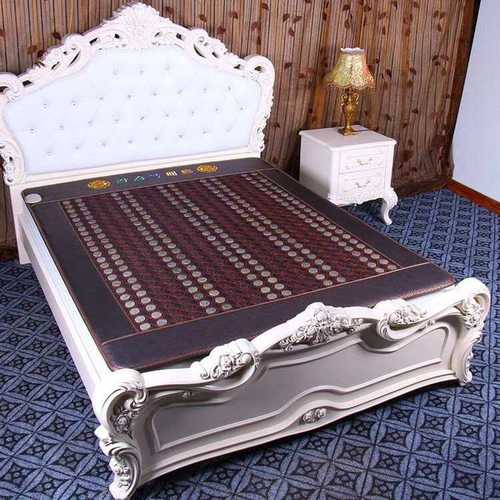 厂家批发岫岩玉石床垫锗石砭石负离子加热远红外双温双控加热床垫