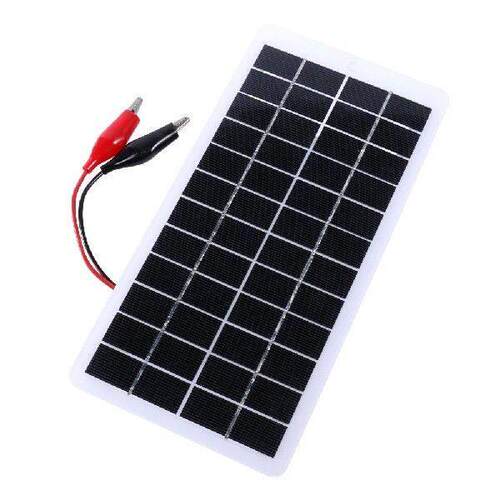 10W Solar Battery Charger with Carabiner 12V Cells Power