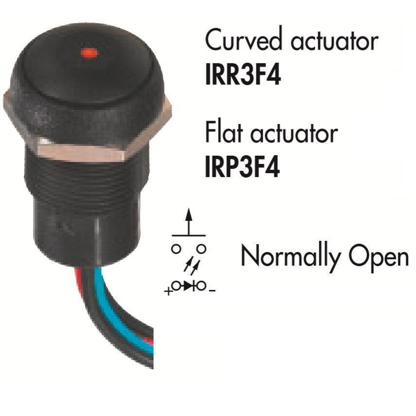 金属按钮开关型号IRP3F452防水按钮开关Apem开关16mm