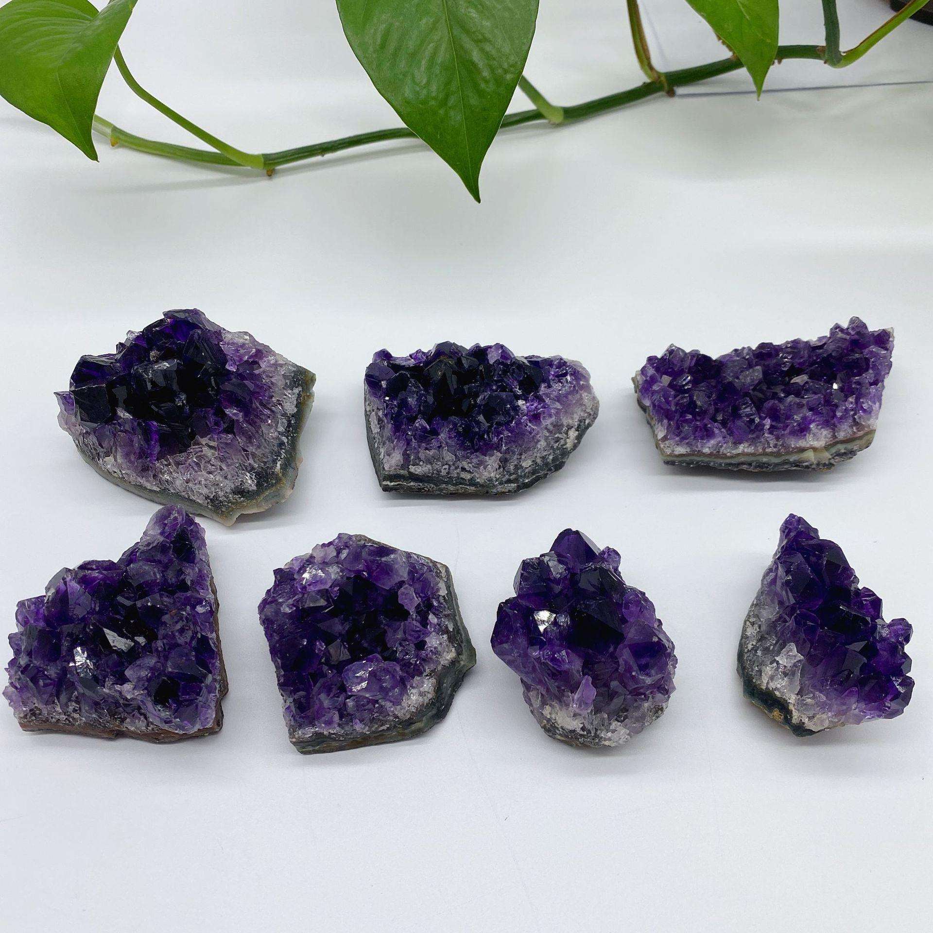 工厂天然紫水晶原石大颗粒装饰碎石原石 摆件装饰
