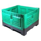 大号加厚水果箱蔬RZB塑料叠箱可叠加果运输箱仓储物流转箱折周子