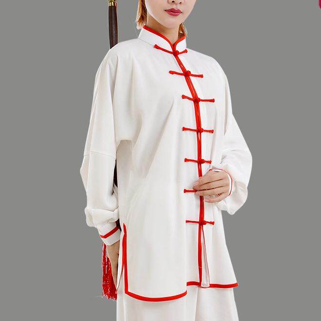 新款太极服太极拳八段锦练功服春秋女养生站桩武术禅修服打坐男