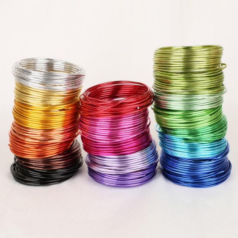 厂家直销彩色氧化铝线 手工DIY工艺铝线铝丝 园林铝线 盆景铝线